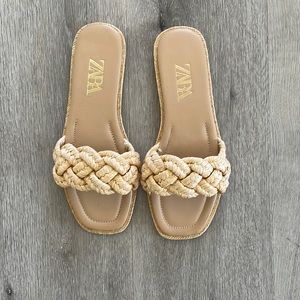 Zara beige sandals